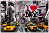 I   ❤️  New York!  🙂 анимиран GIF