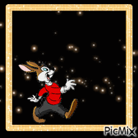 Background bunny GIF animé