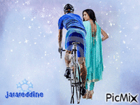 you and my bike Gif Animado