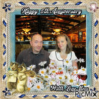 Happy 5th Anniversary to Shane and Vicky - Darmowy animowany GIF