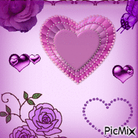 Les roses violettes - Бесплатни анимирани ГИФ