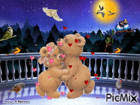 Heartly hugs GIF animasi