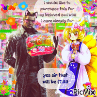 wesker buys his son toys at toys r us animovaný GIF