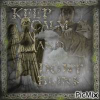 Keep Calm And Don't Blink | Weeping Angel Gif | Doctor Who GIF animado