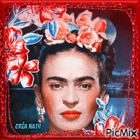 Frida Kahlo, concours - Бесплатный анимированный гифка