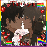 "that's gay" good. animirani GIF