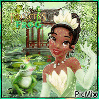 La Princesse et la grenouille - Artistique - Gratis geanimeerde GIF