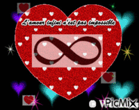 L'amour impossible est infini - Darmowy animowany GIF