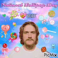 national lollipop day bert Animated GIF