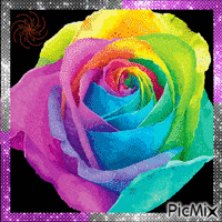 Rainbow flower - Δωρεάν κινούμενο GIF