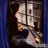 Happiness comes from insite ... Animated GIF