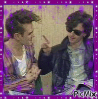 Mozz and Johnny Marr From the Smiths - GIF เคลื่อนไหวฟรี
