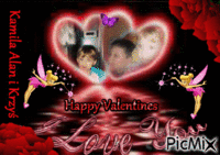 happy Valentines friends.My children - Free animated GIF