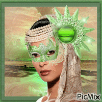 la femme masquée - Безплатен анимиран GIF