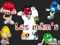Les m&m's - Безплатен анимиран GIF