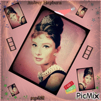 Audrey Hepburn - Bezmaksas animēts GIF