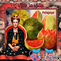 peinture de Frida Kahlo- "Viva la vida"