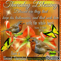 Thursday Blessings - GIF animé gratuit