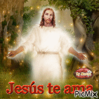 Jesus te Ama animovaný GIF