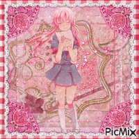 Pink Anime κινούμενο GIF