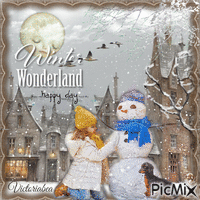 Winter wonderland GIF animé