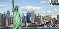 new york city GIF animé