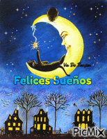 Buenas noches-Va de brujas - Бесплатный анимированный гифка