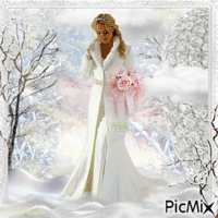 Winter Bride - Gratis geanimeerde GIF