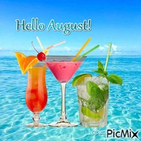 Hello August 动画 GIF