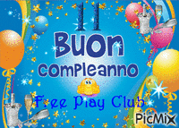free Play Club - GIF animado grátis
