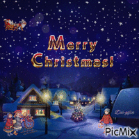 Merry Christmas анимиран GIF