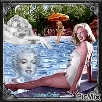 Marilyn V - GIF animé gratuit