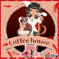 Coffee house GIF animasi