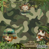 army-san GIF แบบเคลื่อนไหว