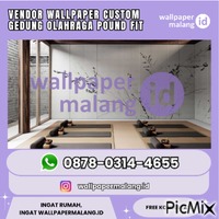VENDOR WALLPAPER CUSTOM GEDUNG OLAHRAGA POUND FIT - Бесплатный анимированный гифка