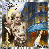 couple rétro a PARIS