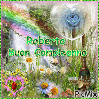 Buon Compleanno Roberta Animated GIF