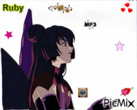 Giff Sakura chasseuse de cartes Ruby créé par moi Animiertes GIF