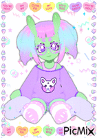 Simple Pastel Candy Alien Animated GIF