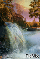 Saltos de agua animovaný GIF