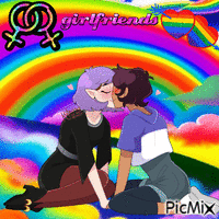 Lumity Lesbian Love geanimeerde GIF