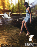 au bord de l'eau - Ücretsiz animasyonlu GIF