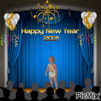 New Years baby - GIF animé gratuit