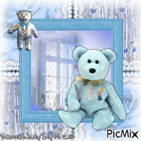 {♥}Sweet Teddy Bear in Blue{♥}