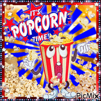 It's Popcorn Time! - GIF animasi gratis