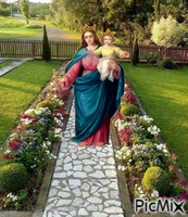 JESUS AND MARY анимиран GIF