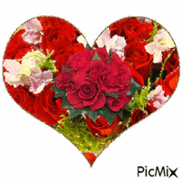 thank you with flowers - Безплатен анимиран GIF