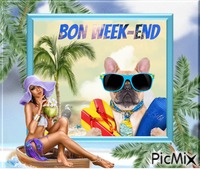 BON WEEK-END Gif Animado
