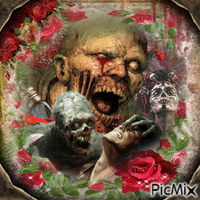 Zombie - Bezmaksas animēts GIF