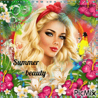 Summer beauty - GIF animé gratuit